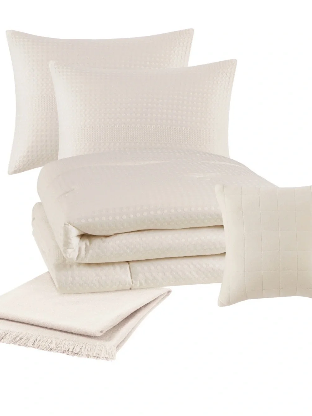 Mainstays Cream Quilted Comforter Set